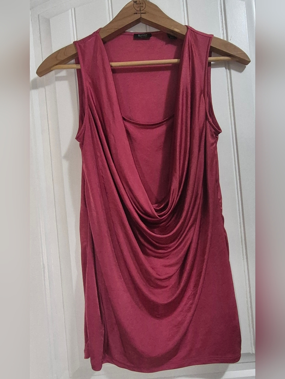 Womens Esprit Draped Sleeveless Tank Top Size Small